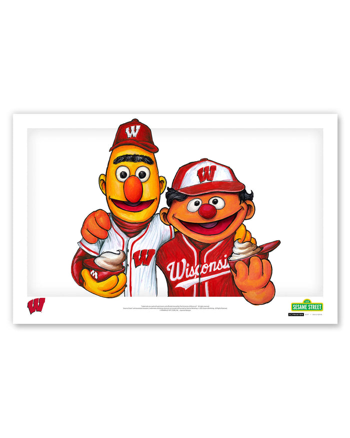 Bert and Ernie x Wisconsin Limited Edition Art Print