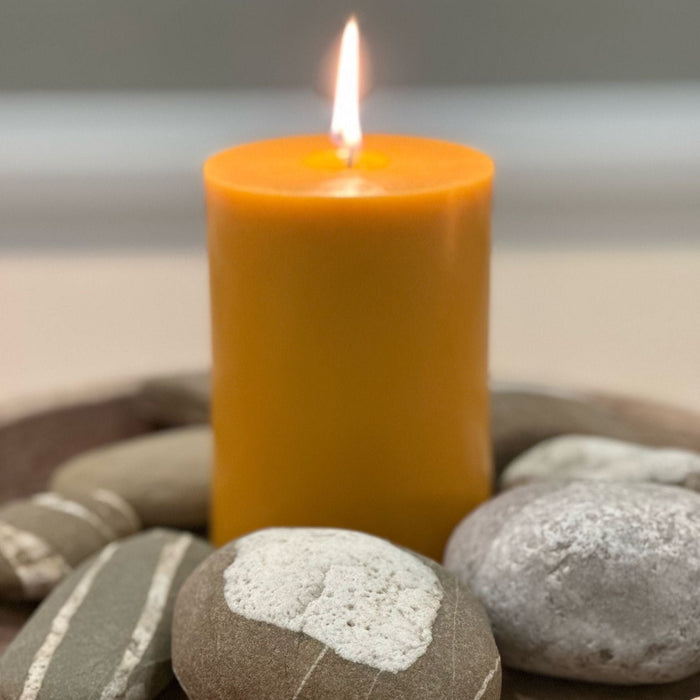 Big Buzz - Large Pillar Candle - 100% Pure Beeswax