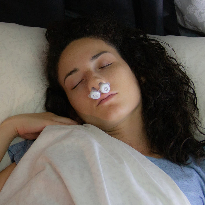 Woman Sleeping while wearing Bongo RX