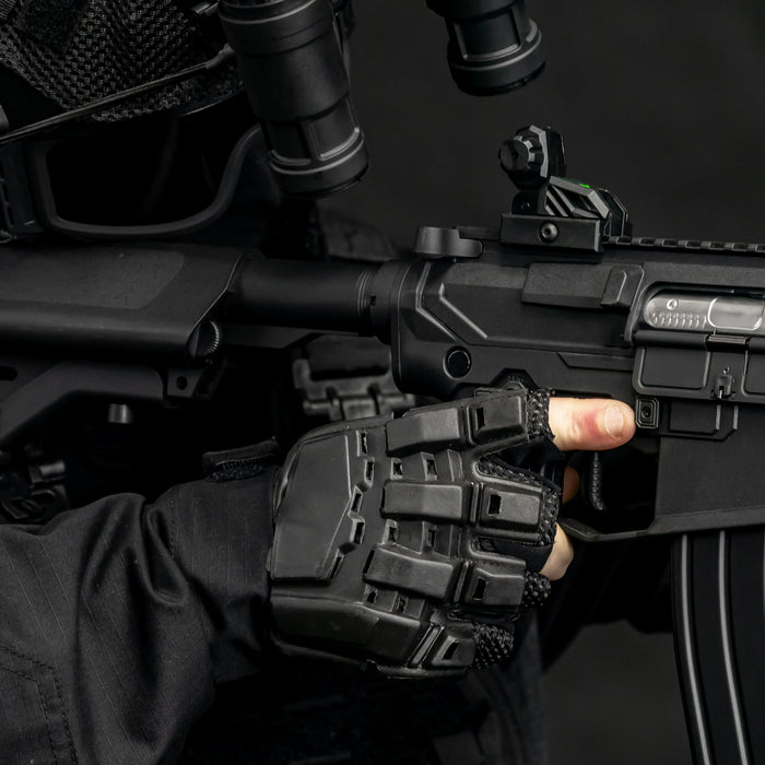 BSX - Half Finger Glove - Black