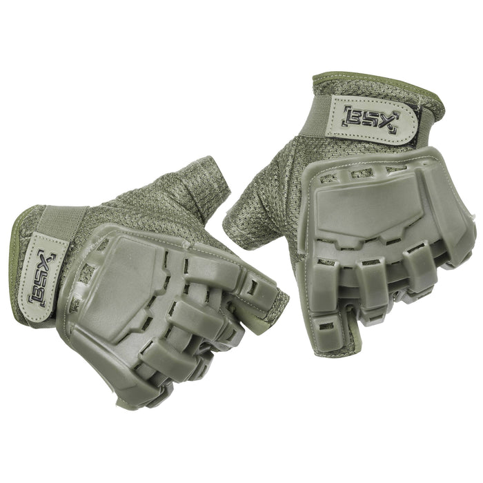 BSX - Half Finger Glove - Olive