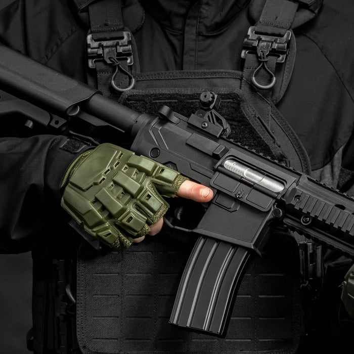 BSX - Half Finger Glove - Olive