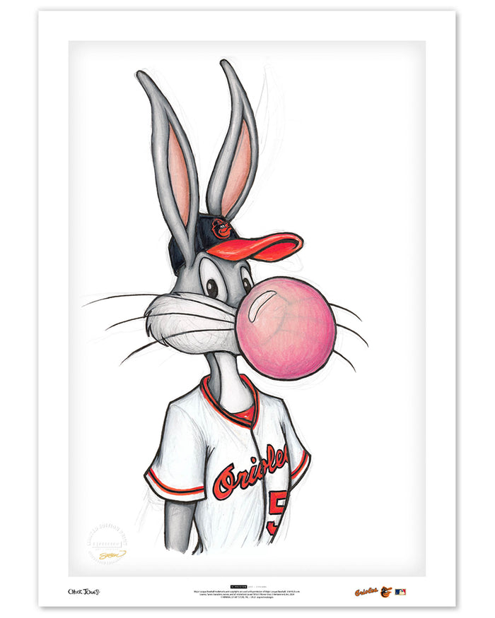 Bubblegum Bugs x MLB Baltimore Orioles Art Print