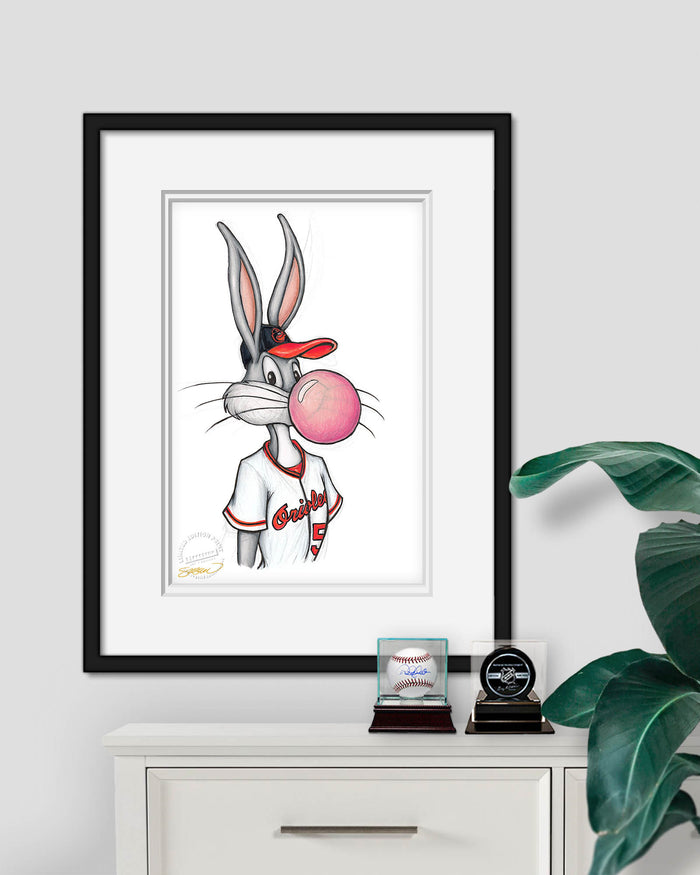 Bubblegum Bugs x MLB Baltimore Orioles Art Print