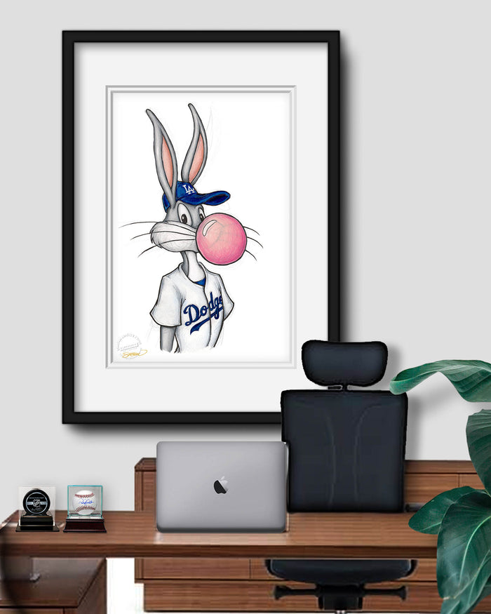 Bubblegum Bugs x MLB Dodgers Art Print