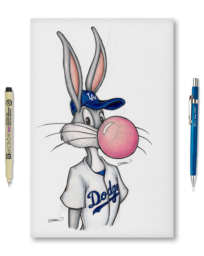 Bubblegum Bugs x MLB Dodgers Art Print
