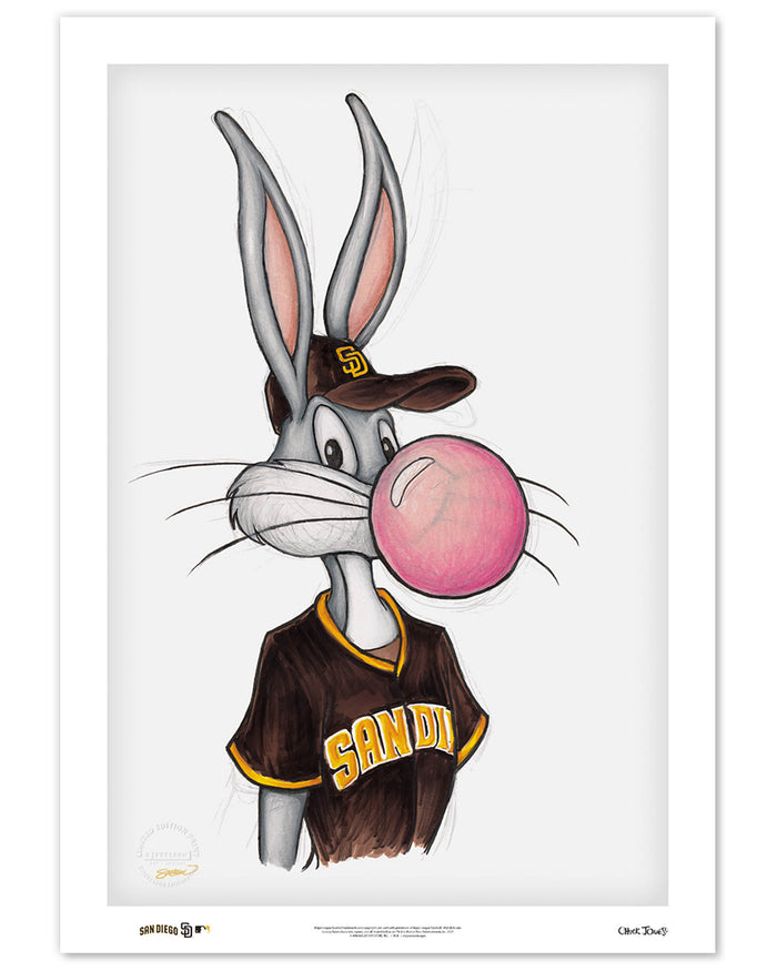 Bubblegum Bugs x MLB Padres Limited Edition Art Print