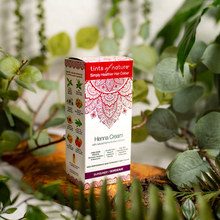Burgundy Henna Cream Semi-Permanent Hair Dye