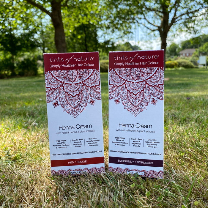 Burgundy Henna Cream Semi-Permanent Hair Dye