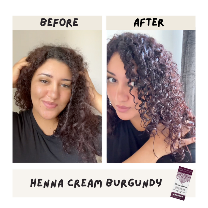 Burgundy Henna Cream Semi-Permanent Hair Dye