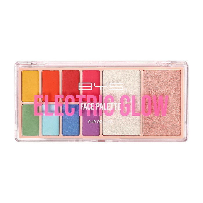 BYS Paleta de ojos y rostro 10 piezas - Electric Glow
