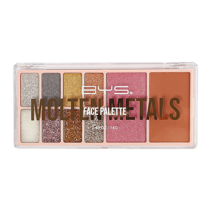 BYS Paleta de ojos y rostro 10 piezas - Molten Metals