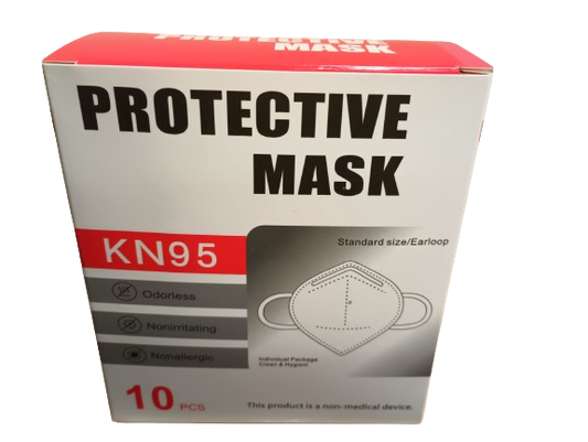 C502-KN95 PROTECTIV Face Mask Black/White 10Pcs/Box