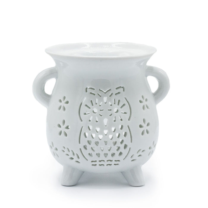 Caildren Oil Burner - Owl - White 🇬🇧