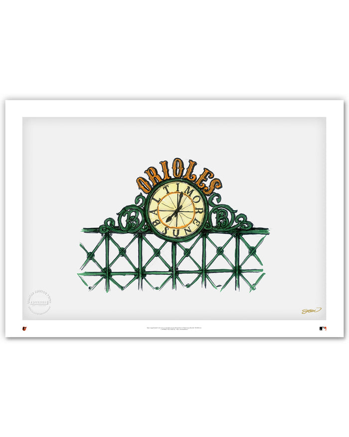 Camden Yards Ink Sketch Limited Edition Art Print