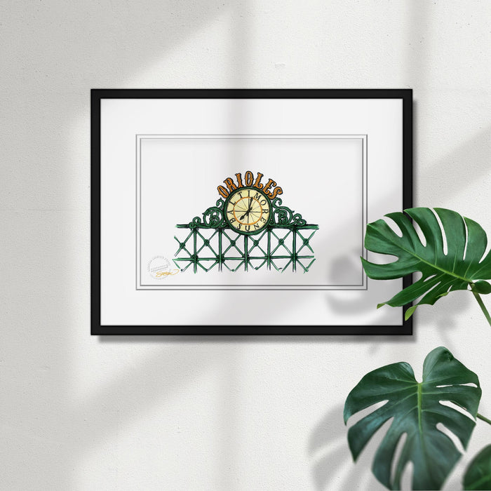Camden Yards Ink Sketch Limited Edition Art Print