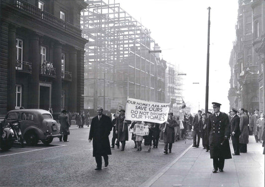 'Capel Celyn protest in Liverpool' - Unmounted Print
