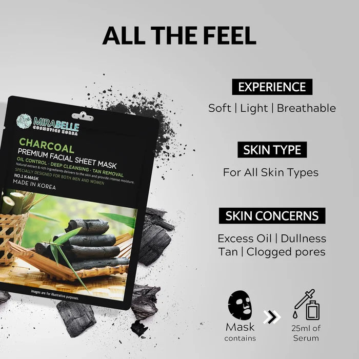 Charcoal Facial Sheet Mask