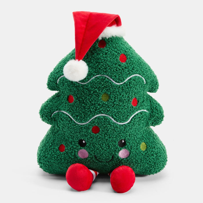 Christmas Tree Shaped Cushion - Green 🇬🇧