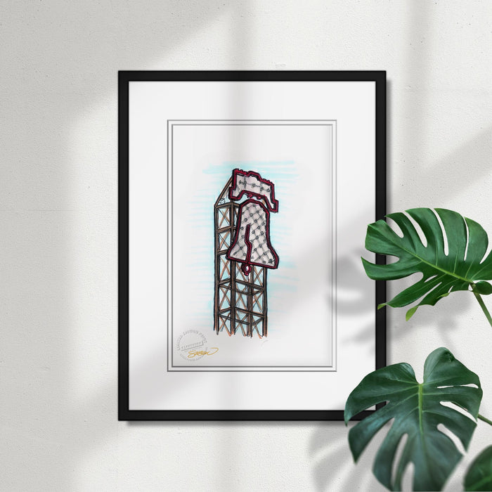 Citizens Bank Park Ink Sketch Limited Edition Art Print