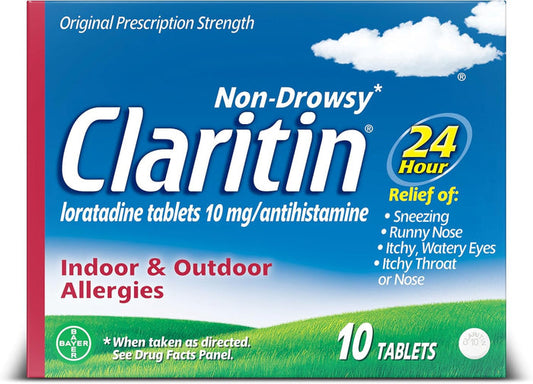 Claritin 24-Hour Allergy Relief 10mg (10ct Tablets)
