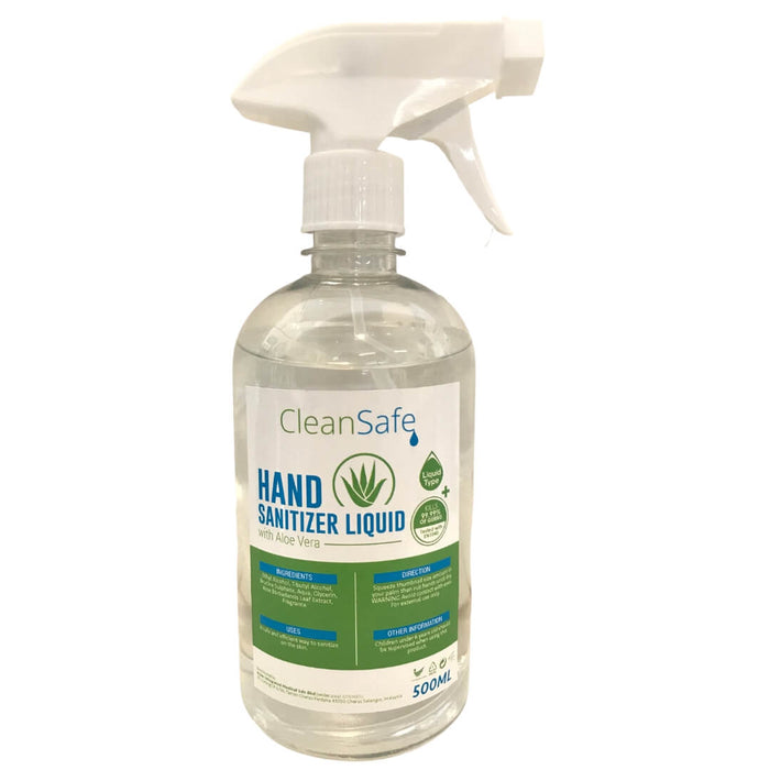 CleanSafe Hand Sanitizer Liquid (Spray) 500 ml