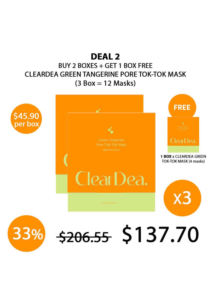 (BUY 2+1 FREE) CLEARDEA TANGERINE TOK-TOK MASK