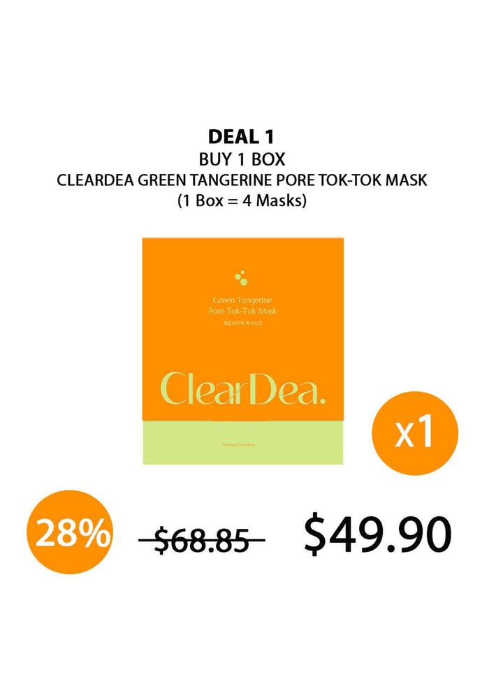 (BUY 1) CLEARDEA TANGERINE TOK-TOK MASK