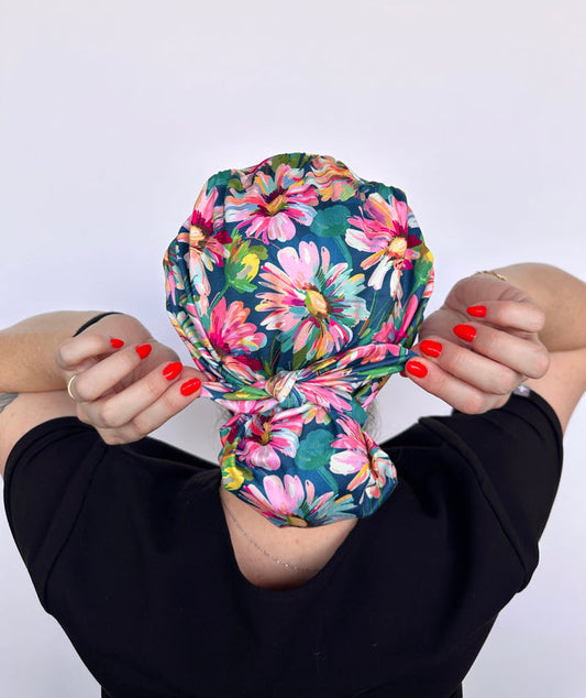 CloudCaps Scrub Cap | Painted Flowers