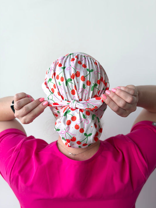 CloudCaps Scrub Cap | Very Cherry