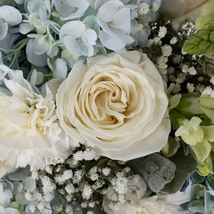 Coastal Vibes Blue Flower Bouquet Stem - Image