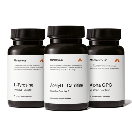 Cognitive Power Stack which includes one bottle of Alpha GPC. L-Tyrosine, and Acertyl L-Carnitine