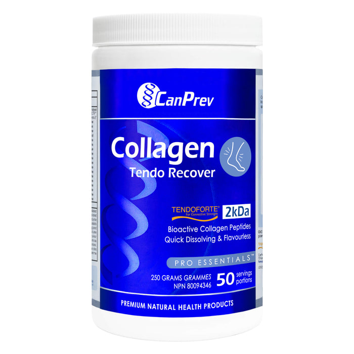 Bottle of CanPrev Collagen Tendo Recover Powder 250g
