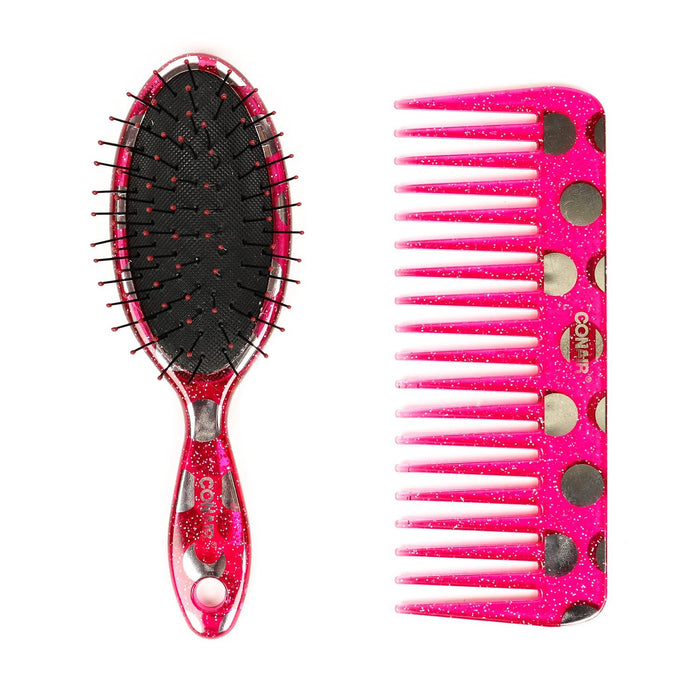 Conair Cushion Brush n Comb Set Mid Size - ikatehouse