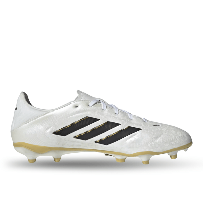adidas Copa Pure III League Firm Ground Multi Ground Soccer Cleats (Zero Metallic/Black/Gold Metallic) | SoccerWearhouse