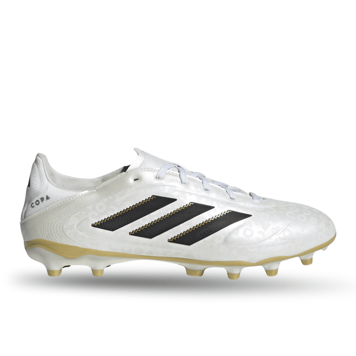 adidas Copa Pure III League Firm Ground Multi Ground Soccer Cleats (Zero Metallic/Black/Gold Metallic) | SoccerWearhouse