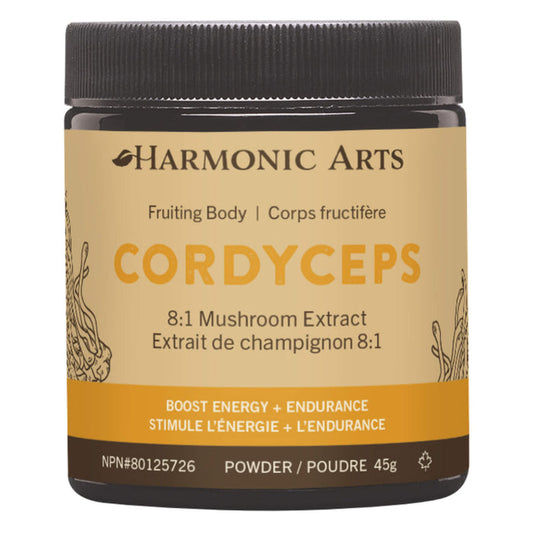 Jar of Harmonic Arts Cordyceps  Powder 45 Grams