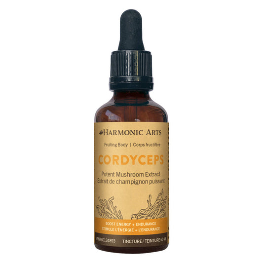 Dropper Bottle of Harmonic Arts Cordyceps Mushroom Tincture 50ml