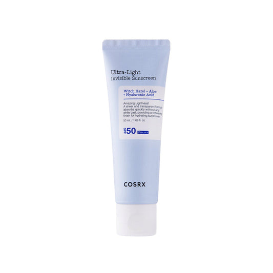 COSRX Ultra Light Invisible Sunscreen SPF50+PA++++ - lengvas apsauginis veido kremas nuo saulės