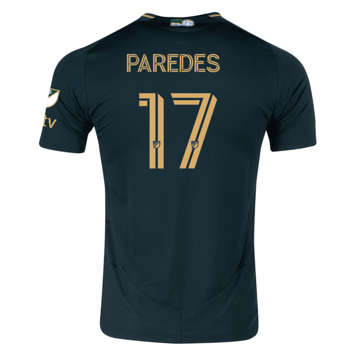 adidas Cristhian Paredes Portland Timbers Authentic Home Jersey w/ MLS & Apple Patch 25/26 (Green/Gold) | SoccerWearhouse