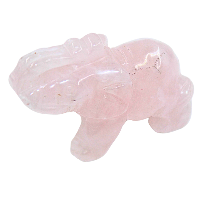 Crystal Elephant – Rose Quartz Large