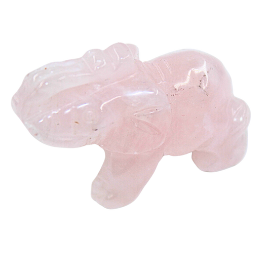 Crystal Elephant – Rose Quartz Large