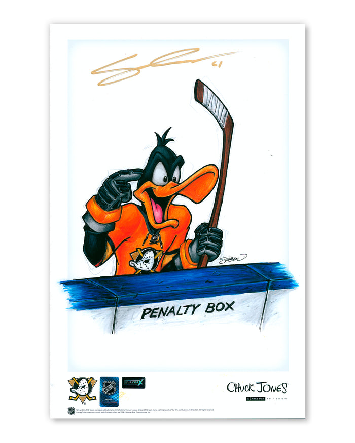 Daffy Duck x Ducks Print - Cutter Gauthier Autographed - Authenticated