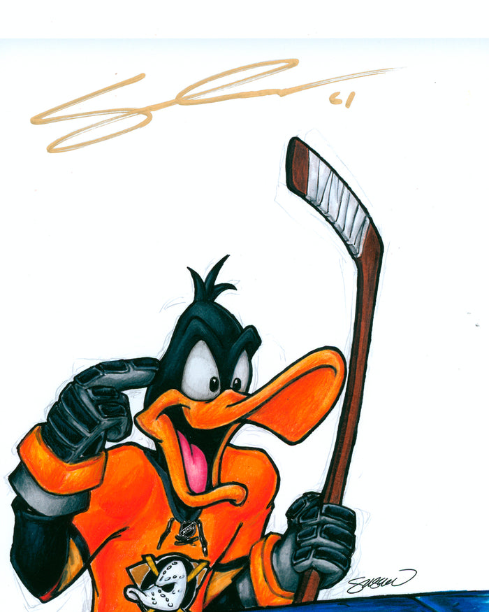 Daffy Duck x Ducks Print - Cutter Gauthier Autographed - Authenticated