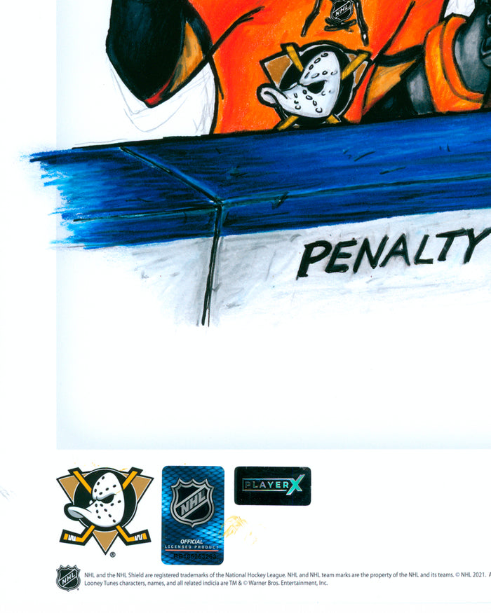 Daffy Duck x Ducks Print - Cutter Gauthier Autographed - Authenticated