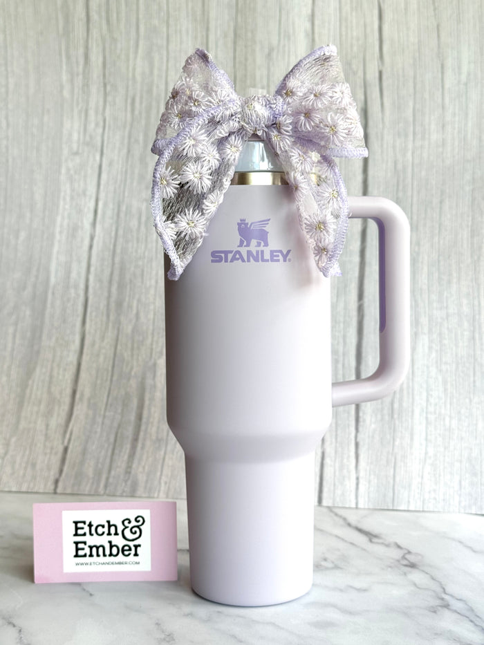 Dainty Orchid Tumbler Bow