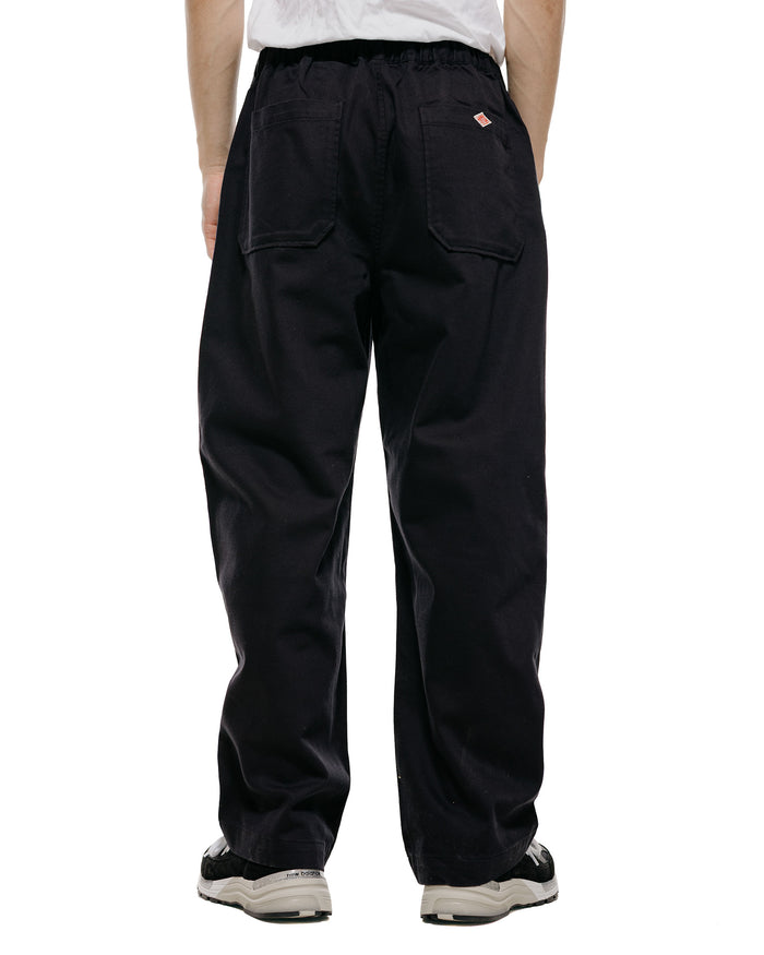 lost & found Danton Danton Loose Chino Cloth Tuck Pants Black