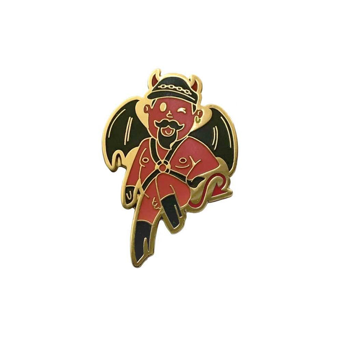 Devil Daddy Enamel Lapel Pin gaypin' guys