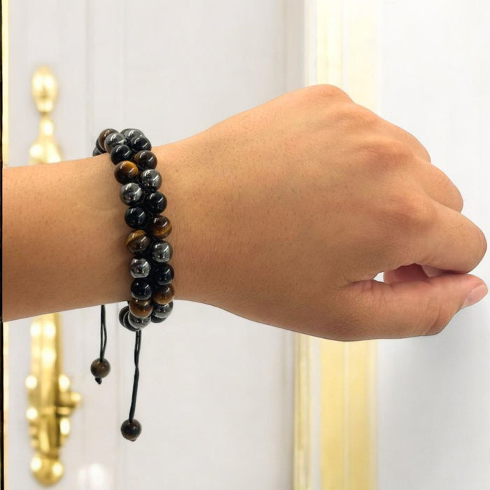 Double Bracelet - 8mm Triple Protection