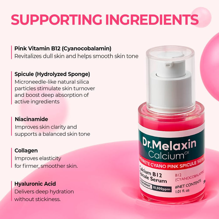 Dr. Melaxin Cemenrete Cyano Pink Spicule Serum 1.01oz/ 30ml